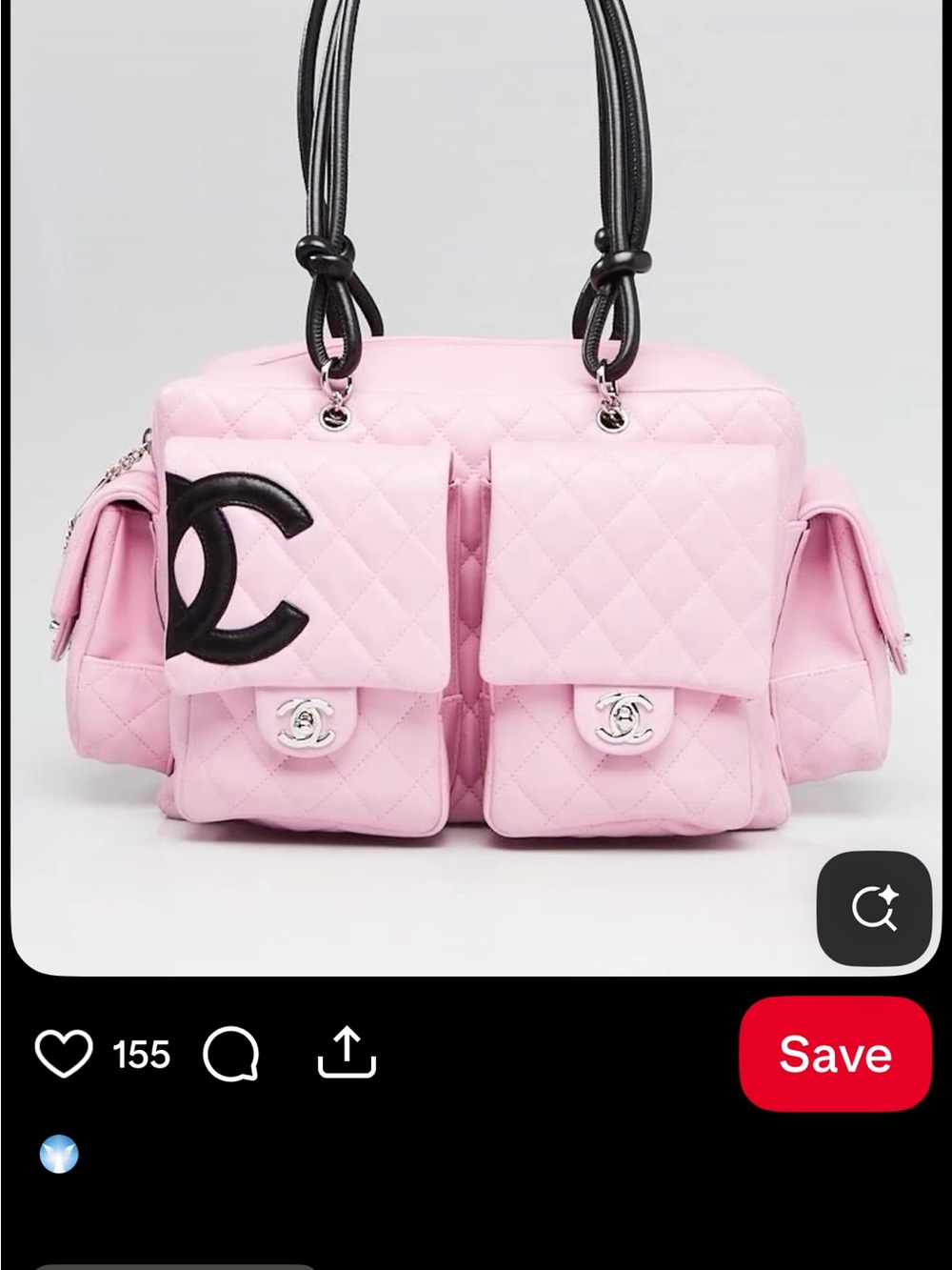 ISO!!! CHANEL Pink cambon reporter bag